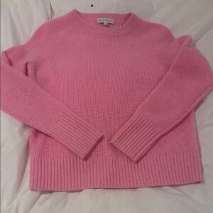 White + Warren Vibrant Pink Crew Neck Sweater
